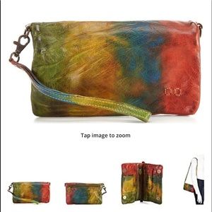 Bed Stu Cadence clutch Euc Monarch Tie Dye